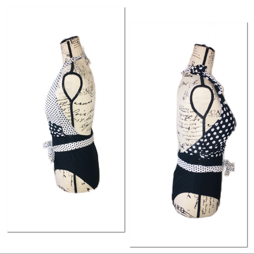 •LAST 1! CUPSHE | NWT | Polka Dot Belted 1 Piece• - Picture 6 of 8